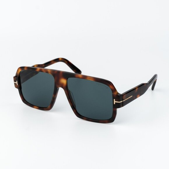 Tom Ford CAMDEN Women Sunglasses Havana Blue Pilot FT0933/S 53V NEW AUTHENTIC